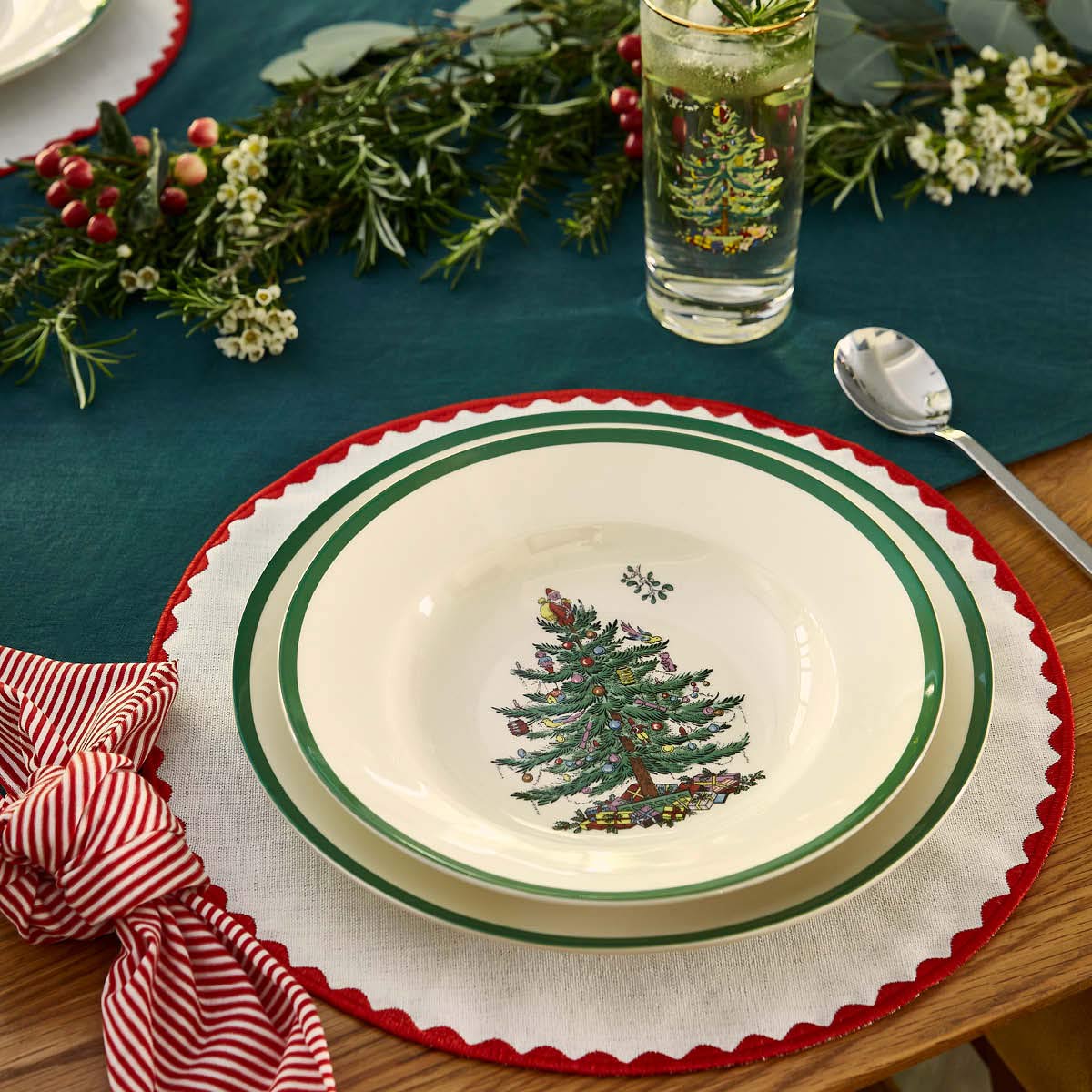 Christmas Tree Soup Plate image number null